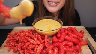 ASMR FLAMIN HOT CHEETOS WITH CHEESE NO TALKING CHIPS MUKBANG [upl. by Rodge]