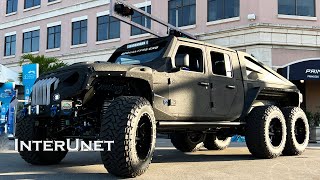 Hellfire 6x6 Gladiator Apocalypse Supercharged V8 62L 750HP Hellcat 2022 Jeep Custom Truck [upl. by Echikson]