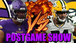 VIKINGSPACKERS POSTGAME SHOW 10 TAKEAWAYS [upl. by Luht]