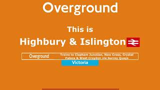 London Overground special service announcements Willesden JunctionStratford by Emma Hignett [upl. by Viviana]