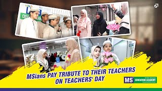 Heartfelt Tributes on Teachers Day 2024 MS Education Academy Students Honor Their Teachers [upl. by Okorih]