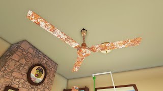 Ceiling Fans Broken Suburban Rusty Fan Invention  Roblox [upl. by Sinnelg]