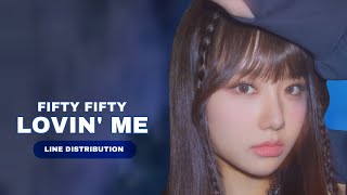 CORRECTED 100 FIFTY FIFTY  ‘ Lovin’ Me ‘ ot4  LINE DISTRIBUTION [upl. by Clippard587]