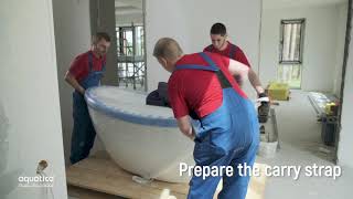 How to install a Freestanding Bathtub  North American Version [upl. by Matland]