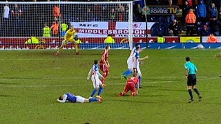 Blackburn Rovers Ben Marshall takes one for the team v Middlesbrough [upl. by Otis]