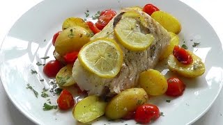 Cod amp Salsa Verde How to cook fish simple recipe [upl. by Bunch]