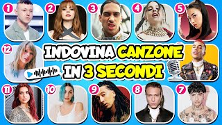 Indovina il Canzone in 3 secondi 🎤🎵 Quiz Cantanti Italiani [upl. by Anelrats193]