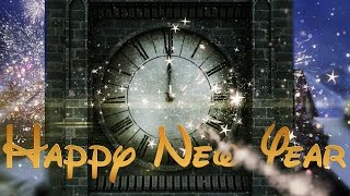 Happy New Year Clock 2018  v 497  Countdown Timer with Sound Effects 4k [upl. by Voorhis]