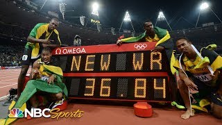 Usain Bolt anchors world record 4x100 relay at 2012 Olympics  NBC Sports [upl. by Nnairac479]