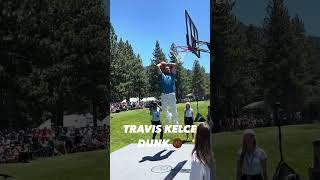 Travis Kelce DUNKS on the Golf Course 🏀 [upl. by Tiram]