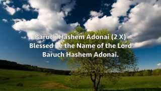 Baruch Hashem Adonai  Worship Song lyrics [upl. by Christan448]