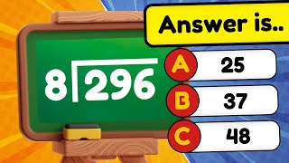 Mathematics Quiz Three digit divided by one digit division  Quiz Time  Learn Division [upl. by Francois]