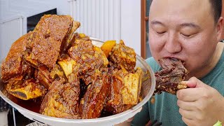 Mukbang Asmr 10 Catties Of Beef Ribs Are Braised Beef Ribs In Sauce Bursting With Juice [upl. by Elmer990]