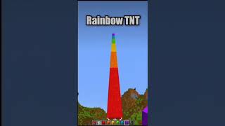 RAINBOW TNT EXPLOSION minecraft [upl. by Eelhsa]