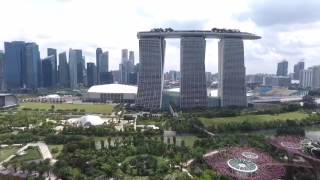 Singapore by Drone Dayflight with DJI Phantom 4 [upl. by Aisatnaf524]