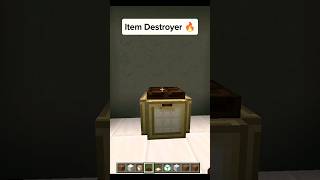 Item Destroyer in Minecraft  shorts minecraft [upl. by Ynots]