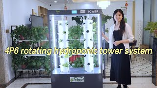 4P6 Hydroponic Rotating Tower System  Touch Screen Control and Rotation [upl. by Pate]