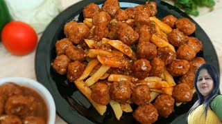 Finger fries and Veg manchurian gravy recipe  French fries  Veg Manchurian recipe [upl. by Pratt708]