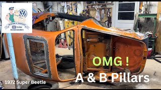 A amp B pillar repair and flipping the body [upl. by Caundra]