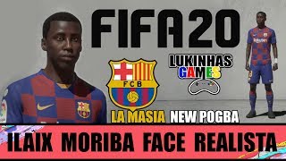 FIFA 20  ILAIX MORIBA  BARCELONA  HOW TO MAKE  FACE REALISTA  TUTORIAL  PRO CLUB [upl. by Penthea]