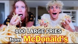 i ordered 100 LARGE FRIES from McDonalds [upl. by Ifok]