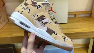 Jordan Air Jordan 3 Camouflage Desertajsneakercom [upl. by Gualterio]