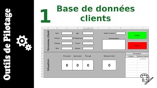 1 Faire une base de données Clients sur ExcelVBA  Mise en forme [upl. by Zitvaa]