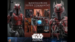 Hot Toys Ashoka Mandalorian Super Commando Figure Preview [upl. by Mert]