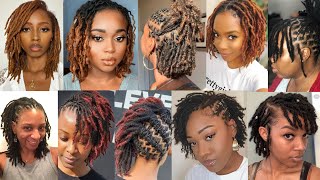 Unique amp Classy Short Dreadlocks Hairstyles for Black Women  Dreadlocks Hairstyles inspiration [upl. by Hunfredo185]