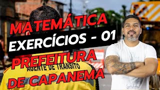 40 QUESTÕES DE MATEMÁTICA  PREFEITURA MUNICIPAL DE CAPANEMA [upl. by Dinah]