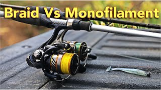 Braid vs Monofilament On A Spinning Reel  Unraveling The Best Line For Your Setup [upl. by Eedrahs]