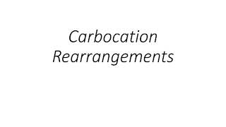 Carbocation rearrangement [upl. by Idalina612]