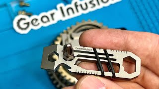 EverRatchet by GEAR INFUSION  Ratcheting  Single Piece Titanium  EDC  Multitool [upl. by Koal]