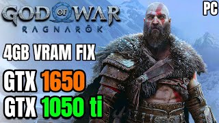 God Of War Ragnarok 4GB VRAM FIX  GTX 1650  GTX 1050 ti  BOY Is it PLAYABLE [upl. by Lerat]