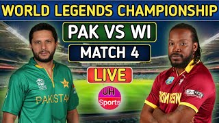 PAK Vs WI Live Commentary Match 4 World Championship of Legends  Pakistan Vs West Indies [upl. by Lled]