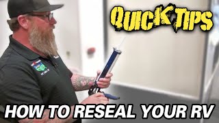 HOW TO RESEAL YOUR RV  Petes RV Quick Tips [upl. by Verne]