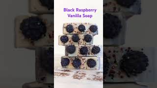 BlackRaspberry Vanilla Soap soap vegan ecofriendly summer fruit soapmaking handmade selfcare [upl. by Nywnorb]