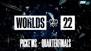 Worlds 2022 PickEm  Quarterfinal Favorites [upl. by Nadine17]