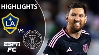 🚨 LATE HEROICS BY MESSI 🚨 LA Galaxy vs Inter Miami  Full Game Highlights [upl. by Auqemahs]