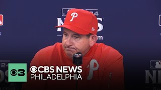 Philadelphia Phillies manager Rob Thomson press conference after NLDS Game 3 loss to Mets [upl. by Sudnak]