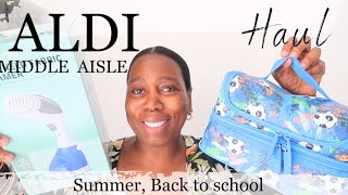 ALDI MIDDLE AISLE HAUL SUMMER🌸 2024 HOME BACK TO SCHOOL aldimiddleaisle haul [upl. by Anowahs588]