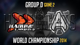 Kabum E Sports vs Alliance Game 2 S4 Worlds Highlights  LoL World Championship 2014 S4 KBM vs ALL [upl. by Ellenyl132]