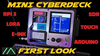 Mini Cyberdeck  Meshtastic  SDR  Solar Power  RPi 3 amp Zero  EInk  Arduino And More [upl. by Doxia]