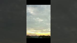 A Stunning sunrise through mild clouds timelapsevideos timelapse sunrise skylapse skytimelapse [upl. by Acinet]