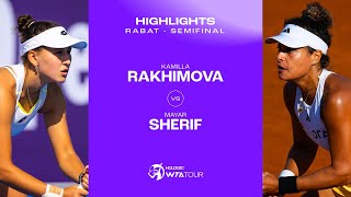 Kamilla Rakhimova vs Mayar Sherif  2024 Rabat Semifinal  WTA Match Highlights [upl. by Ahsinned]