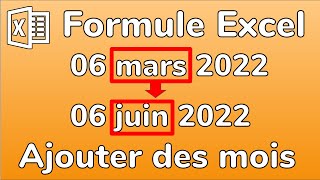 Excel Comment ajouter des mois à une date automatiquement  Formule MOISDECALER  Docteur Excel [upl. by Harshman]