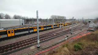 New Gosforth Metro Depot Full timelapse film [upl. by Marnie]