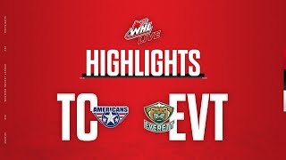 TriCity Americans at Everett Silvertips 324  WHL Highlights 202324 [upl. by Owens888]