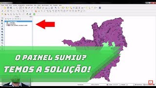 Meus Shapefiles Sumiram E agora Painel Camadas do QGIS [upl. by Nhabois]