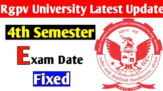 Rgpv 4th sem exam date fixed 😱 [upl. by Anitnas]